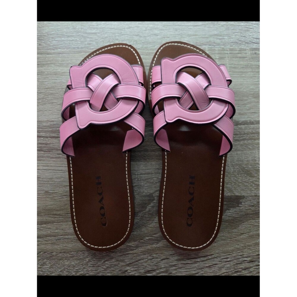 Coach Pink Flower Issa Sandals